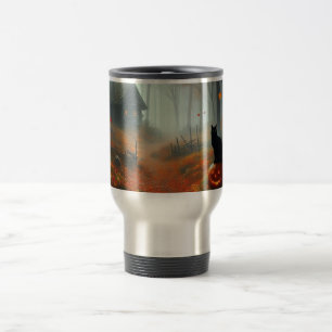 Halloween/Herbst/Herbst/Kürbis/Katze Reisebecher