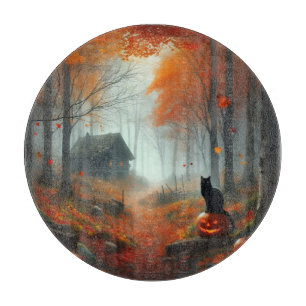 Halloween/Herbst/Herbst/Kürbis/Katze Schneidebrett
