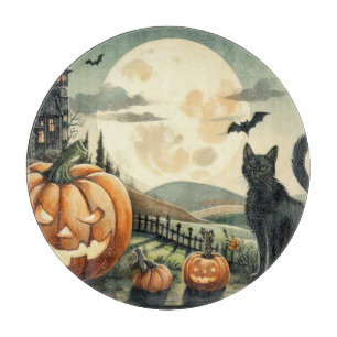 Halloween/Herbst/Herbst/Kürbis/Katze Schneidebrett