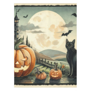 Halloween/Herbst/Herbst/Kürbis/Katze Tischdecke