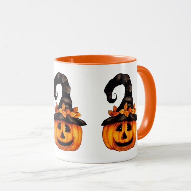Halloween/Herbst Jack-o-Lantern-Tasse Tasse (VorderseiteRechts)