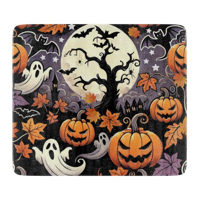 Halloween/Herbst/Spätherbst Schneidebrett (Vorderseite)