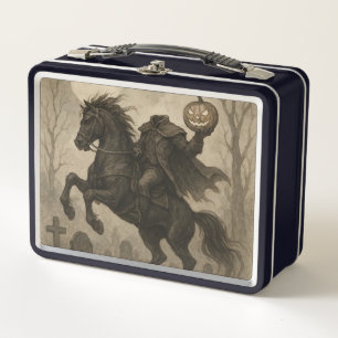 Halloween/Herbst: Vintag/gotisch Metall Brotdose