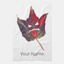 Halloween-Herbstblätterblättriger Erntedank Geschirrtuch