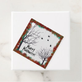 Halloween Herbstlaubs Gnarly Trees Spiders Geschenkanhänger