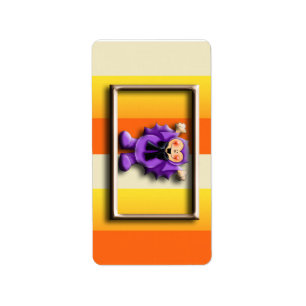 Halloween Hershey Miniature Candy Wrapper Labels Adressaufkleber