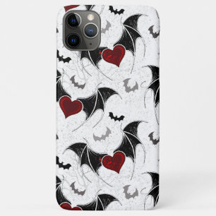 Halloween-Herz mit schwarzen Fledermausflügeln Case-Mate iPhone Hülle
