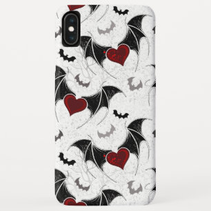 Halloween-Herz mit schwarzen Fledermausflügeln Case-Mate iPhone Hülle