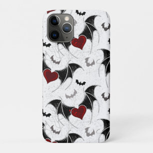 Halloween-Herz mit schwarzen Fledermausflügeln Case-Mate iPhone Hülle