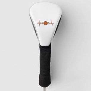 Halloween Herzschlag Kürbis Vintage Vektor Design_ Golf Headcover