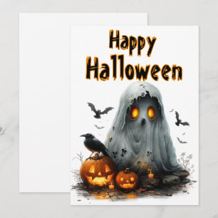 Halloween-Heulen — Eine gespenstische Nacht der Sc Feiertagskarte