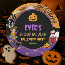 Halloween Hexa Dracula Kürbislaterne Pumpkins Pappteller