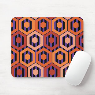 Halloween Hexagons Mousepad