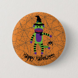Halloween-Hexe Button