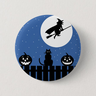 Halloween-Hexe Button