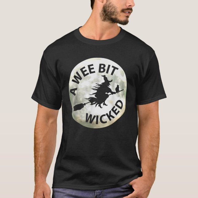 Halloween Hexe Ein bisschen böse  T-Shirt (Vorderseite)