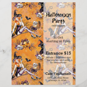 Halloween Hexe Flyer