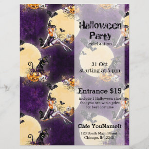 Halloween Hexe Flyer
