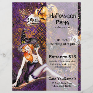 Halloween Hexe Flyer