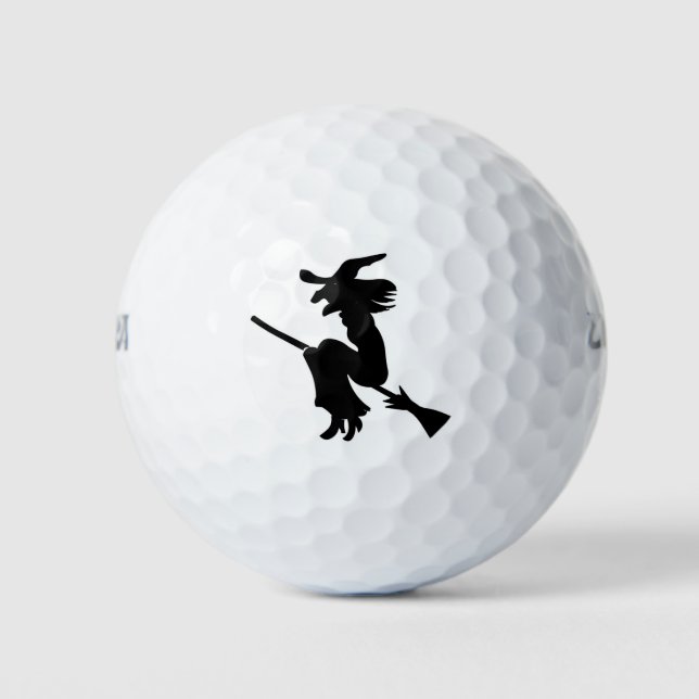 Halloween Hexe Golfball (Vorderseite)