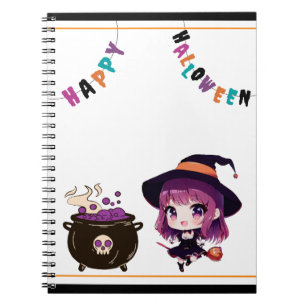 Halloween/Hexe/Herbst/Oktober Notizblock