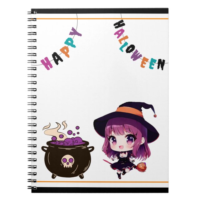 Halloween/Hexe/Herbst/Oktober Notizblock (Vorderseite)