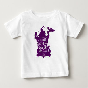 Halloween Hexe, ich setze einen Zauber auf dich Sp Baby T-shirt