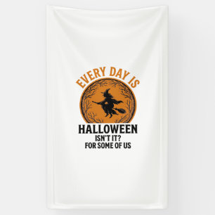 Halloween Hexe Jeder Tag Ist Halloween Lustig Vint Banner