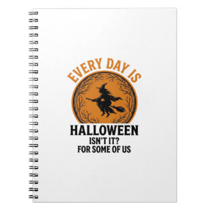 Halloween Hexe Jeder Tag Ist Halloween Lustig Vint Notizblock