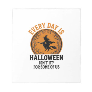 Halloween Hexe Jeder Tag Ist Halloween Lustig Vint Notizblock