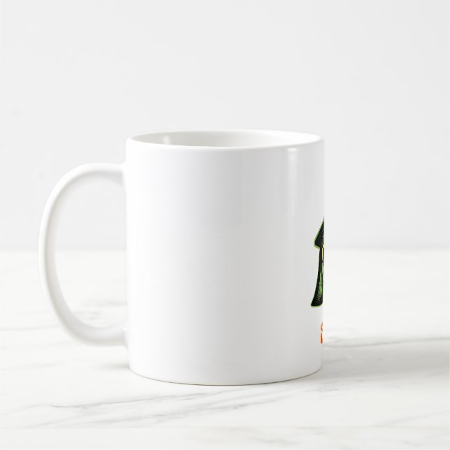 Halloween Hexe Kaffeetasse (Links)