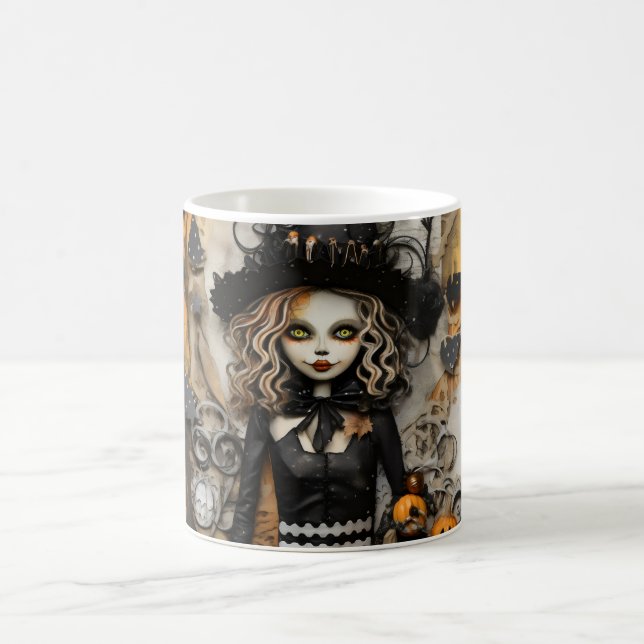 Halloween Hexe Kaffeetasse (Mittel)