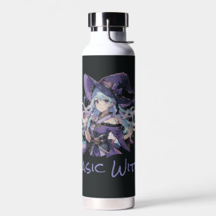 Halloween/Hexe/lila Trinkflasche