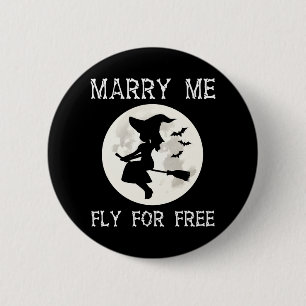 Halloween Hexe Lustig für Frauen Wiccan Hexerei Button