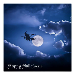 Halloween Hexe Poster