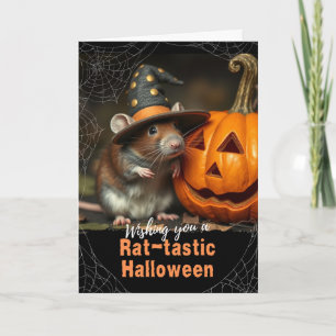 Halloween Hexe Ratte Ratten-gigantischer Jack o La Karte