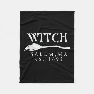 Halloween Hexe Salem, Ma Est.1692 Gruselige Damen Fleecedecke