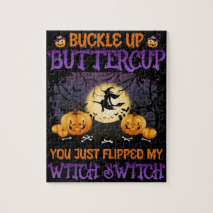 Halloween Hexe Schalten Schnallen Sie Sich An Butt Puzzle