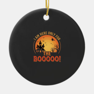Halloween-Hexe Spukhaus Boo Design_1 Keramik Ornament