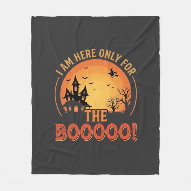 Halloween-Hexe Spukhaus Buh Design_1 Fleecedecke (Vorderseite)