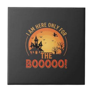 Halloween-Hexe Spukhaus Buh-Design_1 Fliese