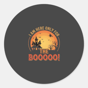 Halloween-Hexe Spukhaus Buh Design_1 Runder Aufkleber