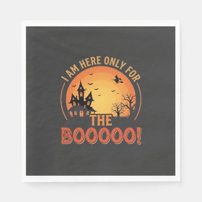 Halloween-Hexe Spukhaus Buh-Design_1 Serviette (Vorderseite)
