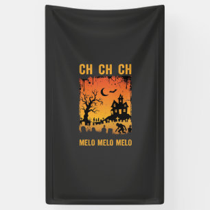 Halloween-Hexe Spukhaus Silhouette Kunst_1 Banner