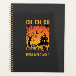 Halloween-Hexe Spukhaus Silhouette Kunst_1 Planer