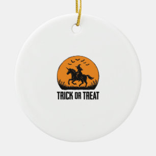 Halloween Hexe Süßigkeiten Oder Saures Vintage Mon Keramik Ornament