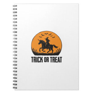Halloween Hexe Süßigkeiten Oder Saures Vintage Mon Notizblock