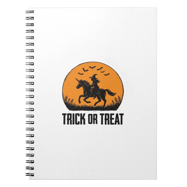 Halloween Hexe Süßigkeiten Oder Saures Vintage Mon Notizblock (Vorderseite)