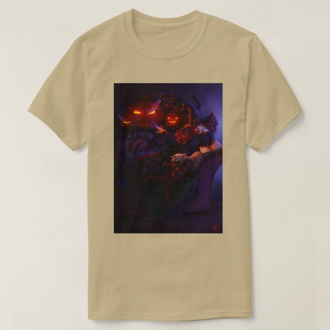 Halloween Hexe T-Shirt (Design vorne)