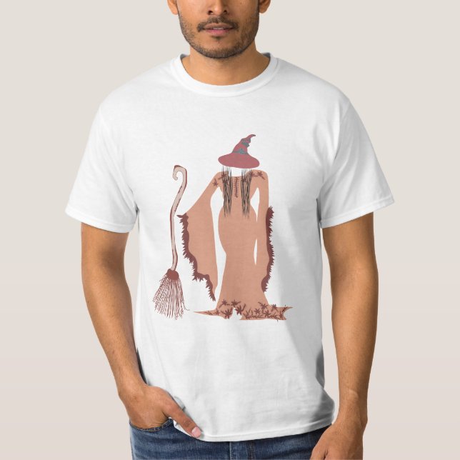 Halloween Hexe T-Shirt (Vorderseite)